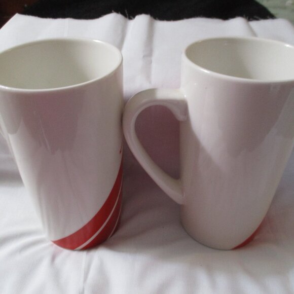 Set of Two Vintage Tall Starbucks Mermaid Arrows Coffee Tea Mugs - Picture 2 of 3